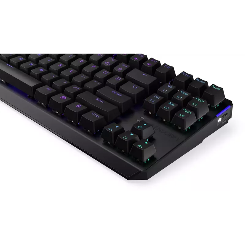 Teclado ENDORFY Thock TKL Wireless Red mecânico RGB LED 87 teclas