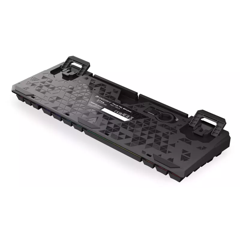 Teclado ENDORFY Thock TKL Wireless preto mecânico RGB LED 87 teclas