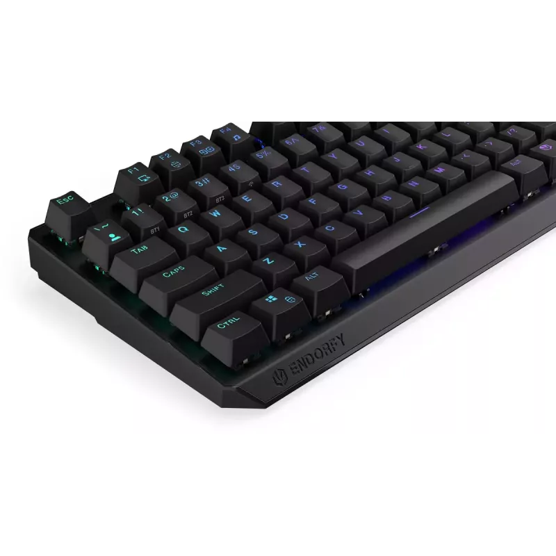 Teclado ENDORFY Thock TKL Wireless preto mecânico RGB LED 87 teclas