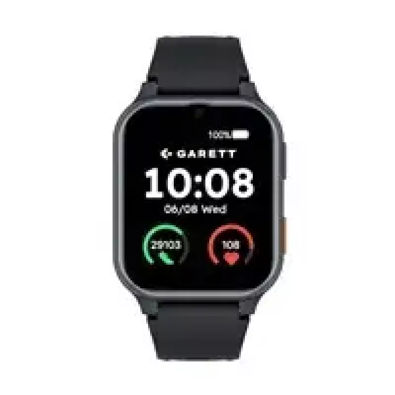 Smartwatch Garett Vita 4G preto – smartwatch para idosos, medidor de frequência cardíaca, GPS, podómetro, à prova de água