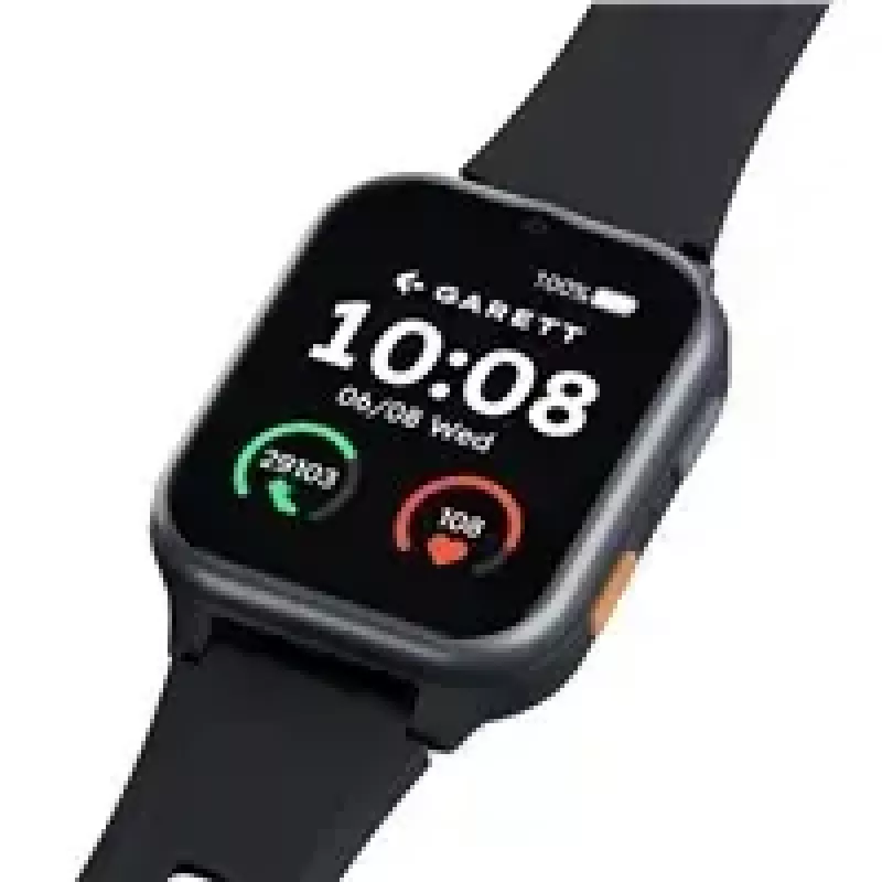 Smartwatch Garett Vita 4G preto – smartwatch para idosos, medidor de frequência cardíaca, GPS, podómetro, à prova de água