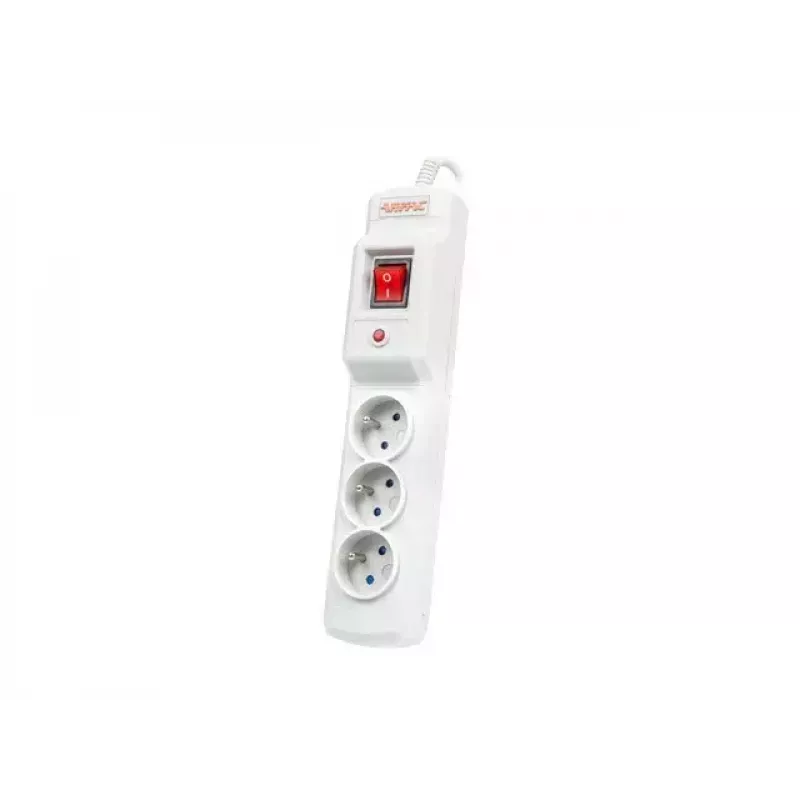 Extensão elétrica ARMAC M3 com 3 tomadas e cabo de 1,5 m, cinzento