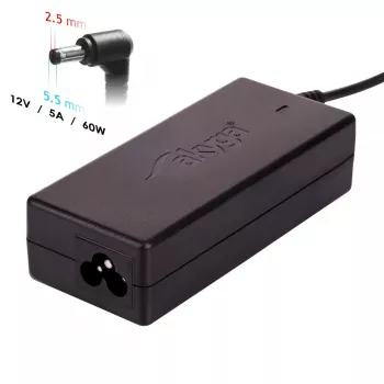 Fonte de alimentação Akyga AK-ND-85 12 V 90 W, 7,5 A, 5,5 x 2,5 mm, para LED / mini-PC, 1,2 m