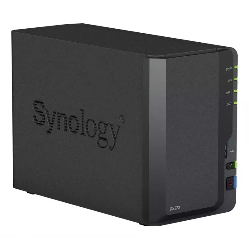 Synology DiskStation DS223 NAS 2 baías com 2x 6TB HAT3300 (12TB)