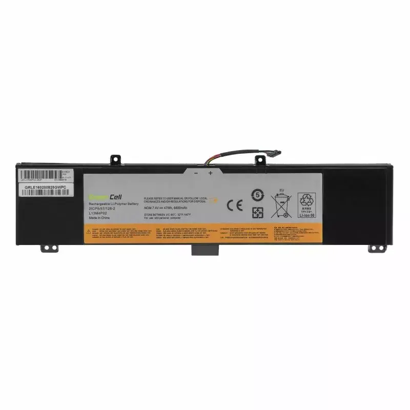 Bateria Green Cell LE160 para Lenovo Y50 Y50-70 Y70 Y70-70