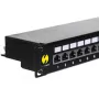 Patch panel NETRACK 104-03 19 polegadas 24 portas para cablagem de rede RJ45