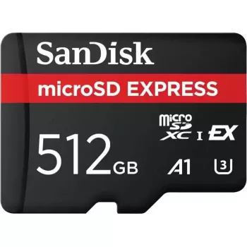 SanDisk GamePlay cartão microSD Express, 512 GB, PCIe 3.1/NVMe, leitura 880 MB/s, escrita 650 MB/s