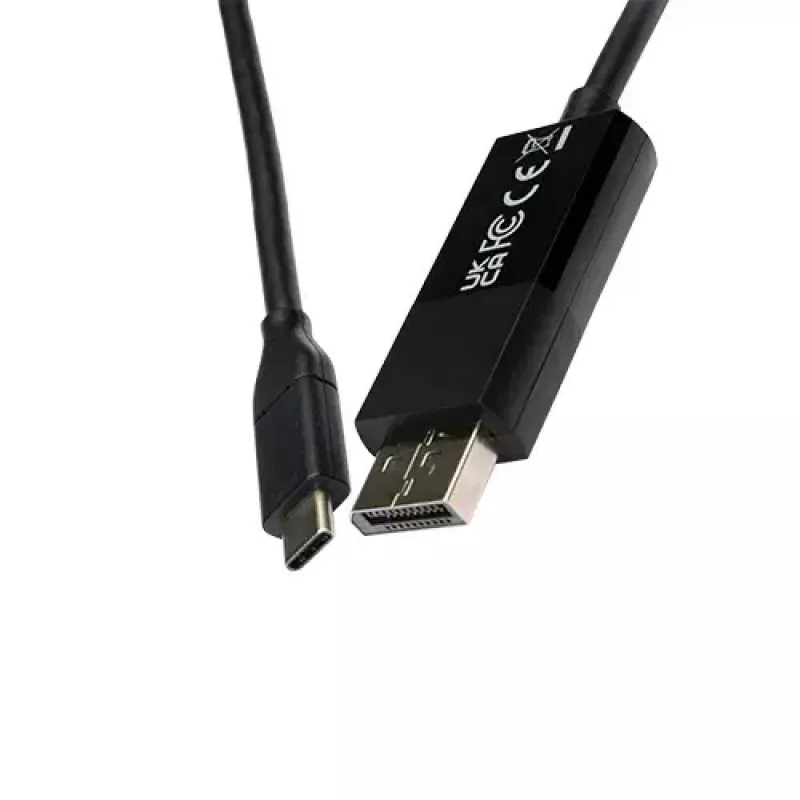 Adaptador de cabo USB Type-C 3.2 Gen 1 DisplayPort preto V7 V7UCDP-2M