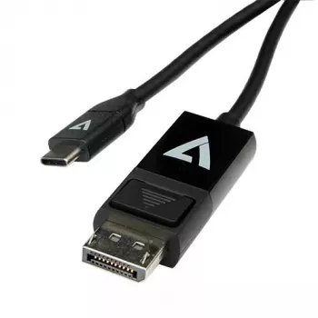 Adaptador de cabo USB Type-C 3.2 Gen 1 DisplayPort preto V7 V7UCDP-2M