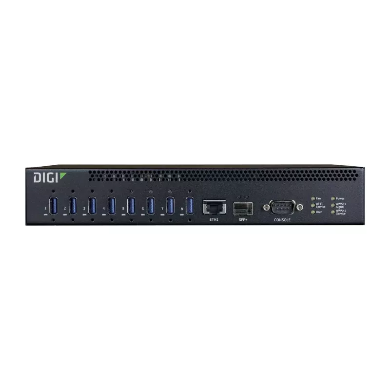 Hub USB Digi AW08-G300 USB 3.2 Gen 1 10000 Mbit/s preto
