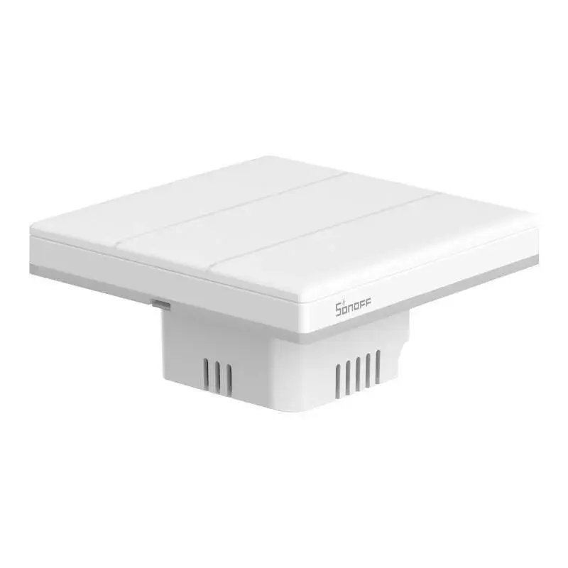 Interruptor de parede inteligente Sonoff T5 3C 3 canais Wi‑Fi tátil (encastrar)