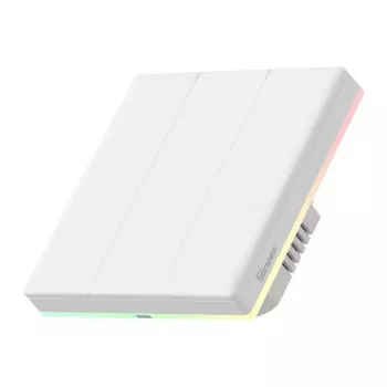 Interruptor de parede inteligente Sonoff T5 3C 3 canais Wi‑Fi tátil (encastrar)