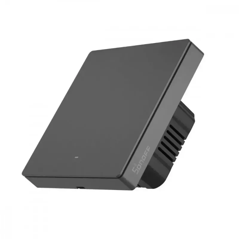 Interruptor inteligente Sonoff M5-1C-86 preto com fios policarbonato 10A 2200W