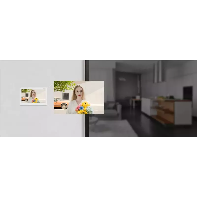 Videoporteiro Hikvision DS-KD8003-IME1(B)/NS 2 MP preto aço inoxidável