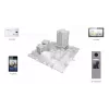 Videoporteiro Hikvision DS-KD8003-IME1(B)/NS 2 MP preto aço inoxidável