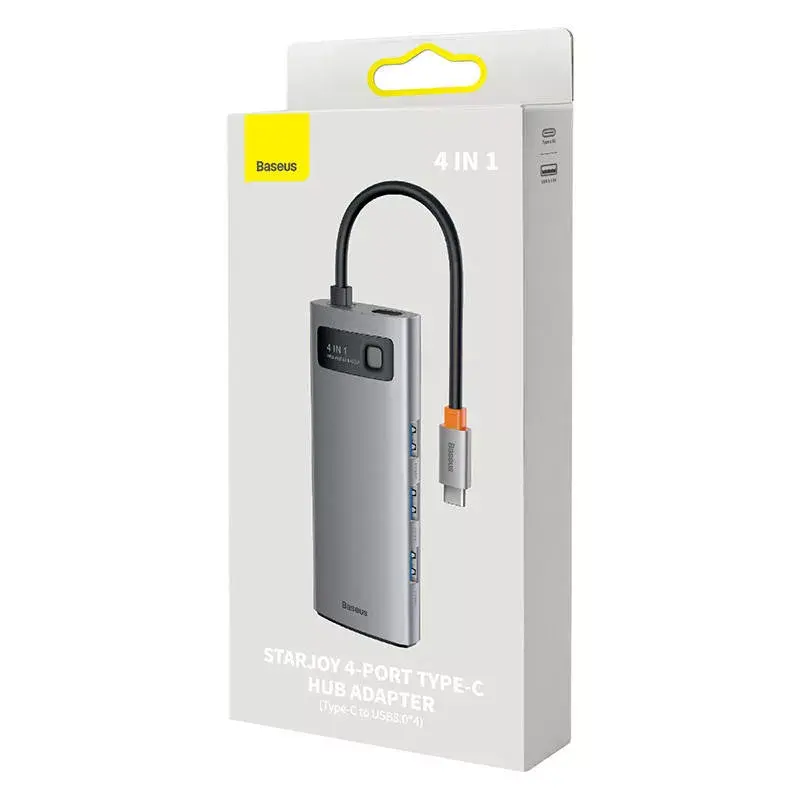 Hub USB-C para 4x USB 3.0 Baseus WKWG070013 — USB-C para quatro portas USB-A 3.0