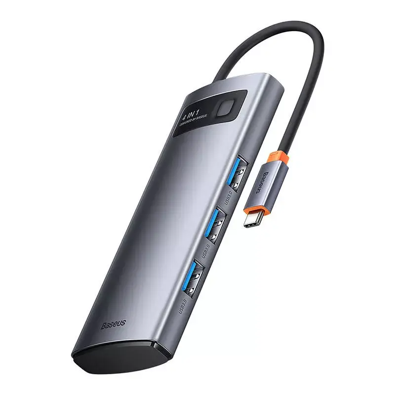 Hub USB-C para 4x USB 3.0 Baseus WKWG070013 — USB-C para quatro portas USB-A 3.0