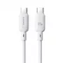 Cabo USB-C para USB-C Baseus Rychlonabíjecí Silky 1 m 100 W branco