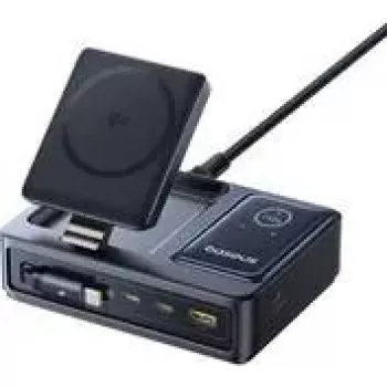 Carregador sem fios Baseus NOMOS 5-em-1 140W – estação de carregamento para vários dispositivos