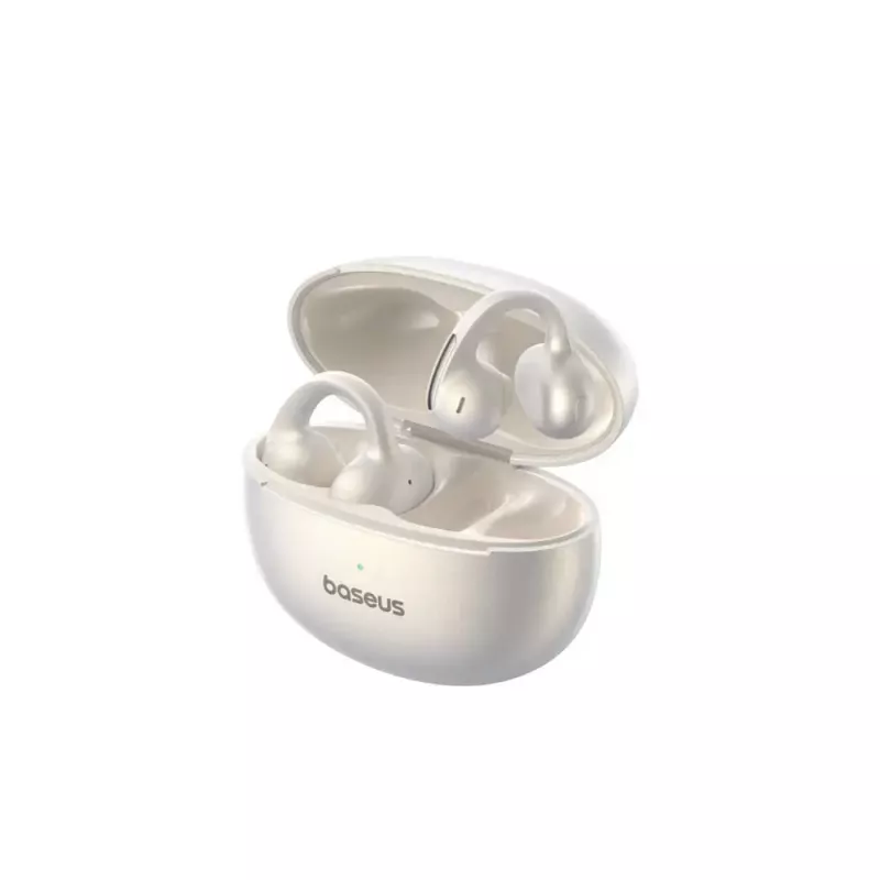 Auscultadores TWS Open-Ear Baseus BOWIE MC1 – branco, design Open-Ear, sem fios