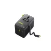Carregador Baseus EnerCore CG11 — carregador rápido AC Indoo, 2x USB‑C, cabo 1 m, preto