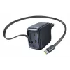 Carregador Baseus EnerCore CJ11 carregador rápido 3C 67W — 3× USB-C, entrada AC, preto