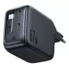 Carregador Baseus EnerCore CJ11 carregador rápido 3C 67W — 3× USB-C, entrada AC, preto