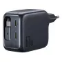 Carregador Baseus EnerCore CJ11 carregador rápido 3C 67W — 3× USB-C, entrada AC, preto