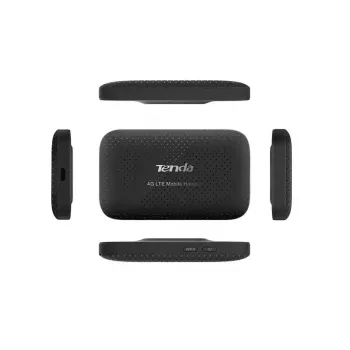 Router portátil TENDA 4G185 — Single-Band 2,4 GHz, Wi‑Fi 4 (802.11n), LTE 4G, 150 Mbit/s, slot SIM, USB, 2 antenas internas, alimentado por bateria