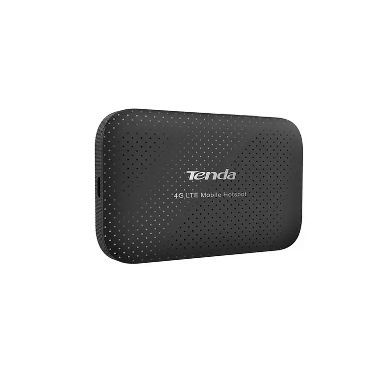 Router portátil TENDA 4G185 — Single-Band 2,4 GHz, Wi‑Fi 4 (802.11n), LTE 4G, 150 Mbit/s, slot SIM, USB, 2 antenas internas, alimentado por bateria