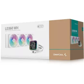 Refrigeração líquida para CPU DeepCool LD360 branco com radiador de 360 mm
