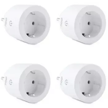 Tomada inteligente IMOU CE2P 16A conjunto com 4 unidades – tomada controlável por Wi-Fi, corrente nominal 16A