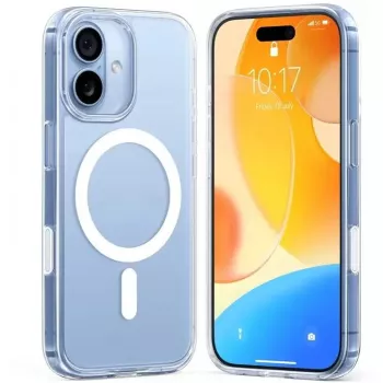Capa transparente Torras Guardian‑Magnetic Series para iPhone 17 compatível com MagSafe design fino