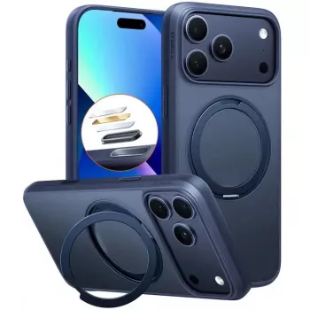 Capa para telemóvel Torras Pro Series para iPhone 17 Pro, azul-marinho