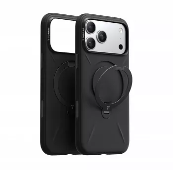 Capa para telemóvel Torras Spin Softune Series para iPhone 17 Pro — preto, capa protetora fina