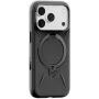 Capa protetora Torras para iPhone 17 Pro — Fitness Series Ostand, preto, fina leve