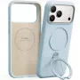Capa para telemóvel Torras Ostand Spin Softune Series para iPhone 17 Pro em azul-bebé