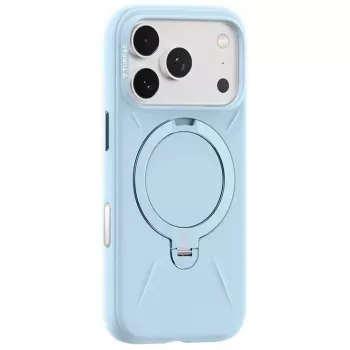 Capa para telemóvel Torras Ostand Spin Softune Series para iPhone 17 Pro Max — azul-bebé