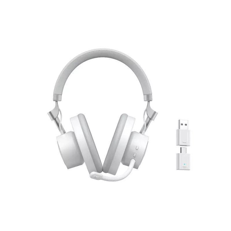 Auscultadores HAVIT Fuxi-H8 — sem fios e com fios, Bluetooth, 20–20000 Hz, alcance 10 m, 300 g, branco