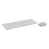 Conjunto teclado e rato RAPOO 9310M — teclado sem fios tamanho completo (RF + Bluetooth), branco, com rato incluído