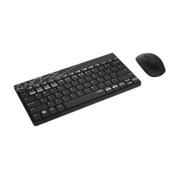 Conjunto teclado e rato Rapoo 8000M Universal Bluetooth QWERTZ Alemão Preto
