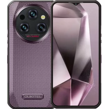 Smartphone OukiTel WP35 — 8 GB RAM, 256 GB de armazenamento, bateria 11000 mAh, Violeta