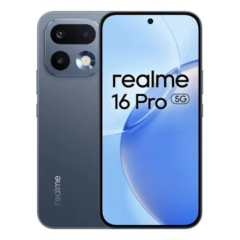 Smartphone REALME 16 PRO – 6,8 polegadas (17,3 cm) 5G, MediaTek Dimensity, 8 GB RAM, 256 GB, câmara dupla 200 MP, 6500 mAh, Cinzento