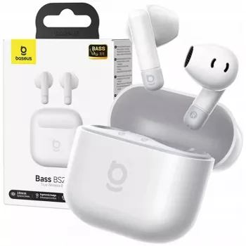 Auscultadores in-ear sem fios Baseus Bass BS2 Lite TWS — Branco