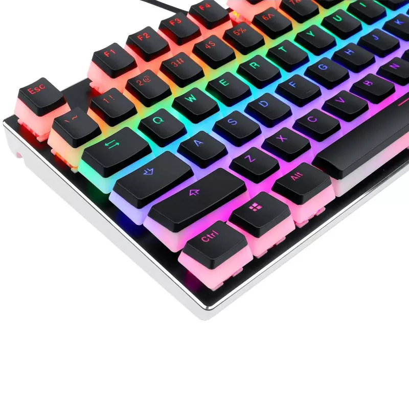 Conjunto de teclas mecânicas REDRAGON A130 PBT Doubleshot — preto