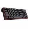 Teclado REDRAGON FIZZ PRO K616-RGB B Gaming USB RF Wireless Bluetooth QWERTY preto vermelho