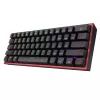 Teclado REDRAGON FIZZ PRO K616-RGB B Gaming USB RF Wireless Bluetooth QWERTY preto vermelho