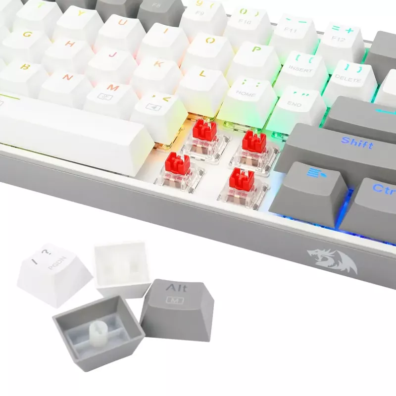Redragon K617 Fizz RGB 60% teclado mecânico gaming com fios, preto