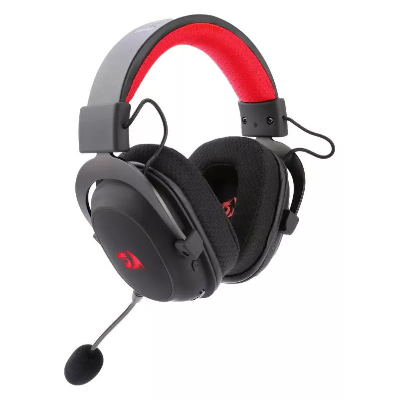 Auscultadores de cabeça com fio e Bluetooth REDRAGON H510 Zeus Pro RGB – 20–20000 Hz, cabo de 1,8 m, preto