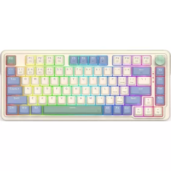 Teclado mecânico REDRAGON K673CPG-RGB-PRO — design compacto com retroiluminação RGB, com fio, switches mecânicos